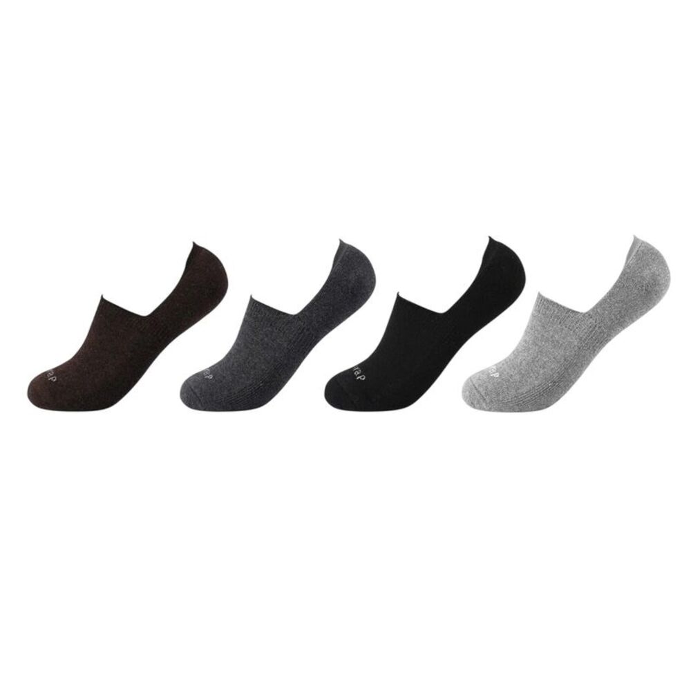Firetrap Mens No-Show Socks (Pack of 4) / Multicolored